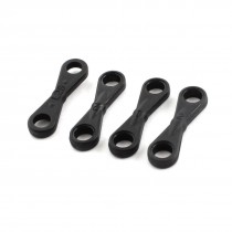 4Pcs Black Plastic Two Ended Linkage Buckles Joint 5x19x26mm for RC Helicopter