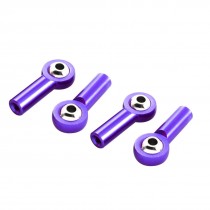4Pcs Purple Metal Rod End Spherical Brass Ball Joints 3x6x26mm for RC Car