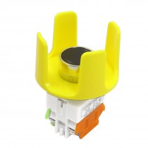 AC 660V 10A Non Latching Momentary Black Panel Mount Push Button Switch