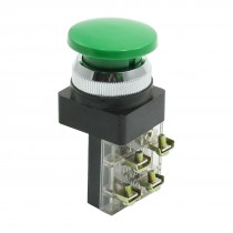 AC 250V 6A SPDT Green Mushroom Head Pushbutton Emergency Stop Switch