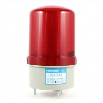 Industrial 105-110dB Buzzer Horn AC 110V Red LED Warning Light Signal Tower Lamp