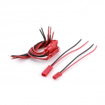 5 Pairs 2Pin Male to Female RC Li-po Battery JST BEC Plug Extension Lead 8.5"