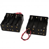 2pcs 8 x AA 2-Side 1.5V Battery Case Holder Box Storage