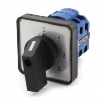 Panel Mount 4-Position 2Pole Rotary Selector Changeover Switch 660V 20A