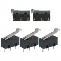 R Type Lever 3 Pins Basic NO NC Momentary Micro Switch 5 Pcs