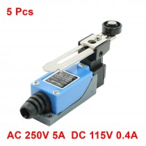 5 Pcs Momentary Rotatable Roller Lever Arm Limit Switch for CNC Mill Plasma