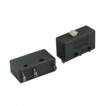 2Pcs AC125V 3A SPDT 1NO 1NC Memontary Push Button Actuator Limit Switch Black