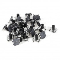30 Pcs Momentary PCB Pushbutton Push Button Tact Tactile Switch SMD 5mmx5mmx4mm