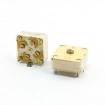 444HF Duplex 20-20pF 1.5mm Hole Shaft Radio Variable Capacitor 2PCS