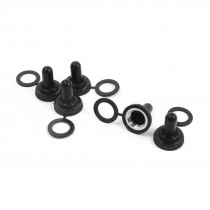 5pcs 12mm Threaded Dia Waterproof Toggle Switch Rubber Cover Cap Seal