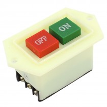 3PST 2 Position Locking Electromagnetic Switch Beige AC 380V/220V 5A
