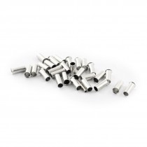 30Pcs EN4009 Model Tin Coated Tube Bare Terminal 12AWG Electric Wire Connector