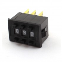 3 Pcs 0-9 Digit One Unit Binary Coded Decimal Thumbwheel Switch