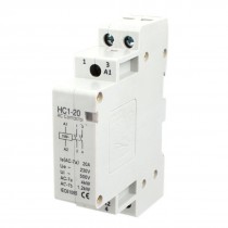 110V 20A 35mm DIN Rail Mount 2 Pole Definite Purpose AC Contactor