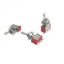 3Pcs AC 125V 5A 250V 3A SPDT 2 Positions Toggle Switch for Switching Light
