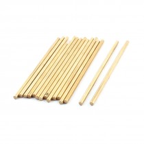15Pcs 3mm Dia 80mm Length Brass Round Rod Shaft for RC Toy Car