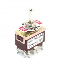 Replacement AC 250V 15A DPDT ON/OFF/ON 3 Position Momentary Toggle Switch T702MW