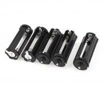 5 Pcs Black Battery Holder Adapter Container for 3x1.5V AAA Batteries