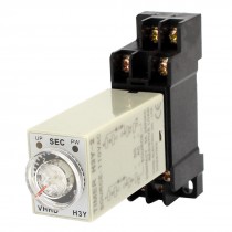 AC 110V 0-6min Knob Control DPDT 8-Pin Time Relay w Plug in Socket