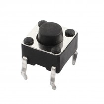 100pcs Tactile Push Button Switch Momentary Tact DIP Through Hole 4pin 6x6x5mm