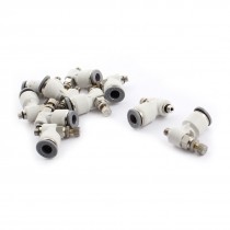 10pcs SL6 5 5mm Male Thread 10mm Tube Pneumatic Flow Control Valves