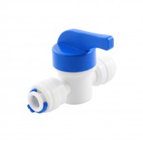Quarter Turn Plastic Water Tap Faucet Valve for 10mm Dia Tube Hose Pipe