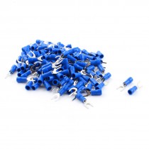 150 Pcs 22-16AWG 8# Blue Pre Insulated Furcate Terminal Cable Connector