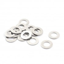 15pcs 304 Stainless Steel Back-Up Flat Washer 5mmx10mmx0.5mm for Pop Rivet