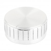 Silver Tone Plastic Potentiometer Rotary Control Knobs Caps 17x40mm