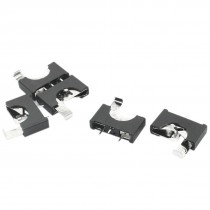 5pcs Black Shell CR2025 Coin Cell Button Battery Holders Sockets Cases