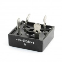 A+KBPC50-10 Metal Case Half Wave Diode Bridge Rectifier Black 50A 1KV