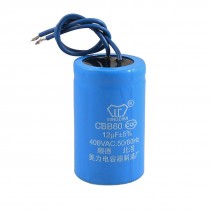 AC 400V 12uF Blue Shell Washing Machine Capacitor CBB60