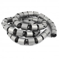 Spiral Tube Cable Wire Wrap Organizer PC Cord Management 40mm Dia 1.5m Long Gray