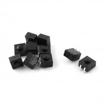 Flashlight Torch Part SPST 2Pin Latching Push Button Switch 12mm x 12mm 10 Pcs