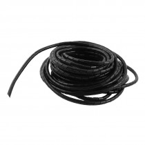 Polyethylene Black Spiral Wrapping Band 6mm Wire Manager 20m
