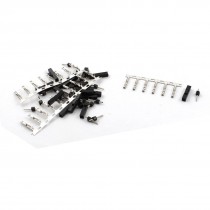 20Set 1-Pin Black Jumper Wire Housing + Male Female Pin Terminal Connector