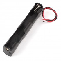 Dual Side 2-Wire Spring Load 4 x 1.5V AA Battery Holder Case Box
