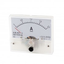 85C1-A DC 2A Rectangle Analog Panel Ammeter Gauge Amperemeter Class 2.5