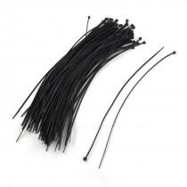 Black Nylon Packing String Wire Cable Zip Ties Fastener 2.8x300mm 100Pcs