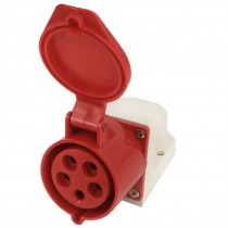 AC 220-380V AC 240-415V 32A 4P+E Industrial Female Electrical Plug Socket ZZ-125