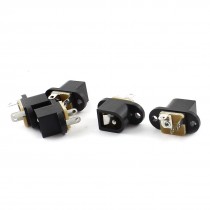 5 Pieces 5.5mm x 2.1mm DC Power Jack Socket Female Panel Connector