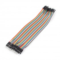 5X 40P 1 Pin Male to Male Breadboard Jumper Cable Wire 20cm for Arduino