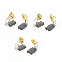 3 Pair Electric Drill Motor Spare Part Carbon Brushes 17mm x 10mm x 5mm