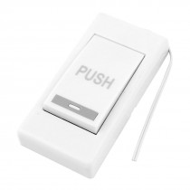 White Plastic Material Door Exit Release Pushbutton Panel Switch 12V 3A