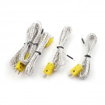 5Pcs 10ft K Type Temperature Control Thermocouple Sensor Wire -50C to +200C