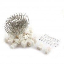 20 Sets 4 5mm 9pin Male Female Tamiya Plug Unwired Terminal Connector White