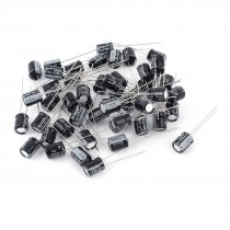 50 Pcs 10V 470uF Through Hole 6 3mm x 8mm Aluminium Electrolytic Capacitor