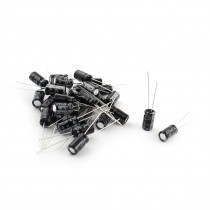 30 Pcs 470uF 10V Radial Leads Aluminum Electrolytic Capacitors 6 5x12mm