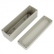 Gray Plastic Waterproof Enclosure Case DIY Junction Box 158mm x 44mm x 55mm