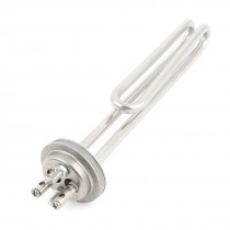 AC 220V 2KW Household Hook Shape Heating Element Water Heater Tube Silver Tone